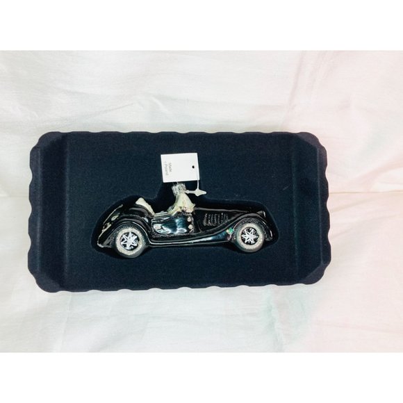 NEW Hand-Painted Roadster Blown Glass Christmas Car Ornament 2002 – Poland-Made - Picture 2 of 10